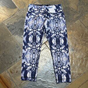 Lululemon Wunder Under Ink Blot Cropped Leggings Size 6